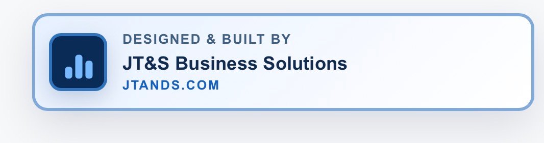 Designed and built by JT&S Business Solutions